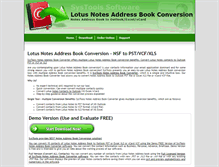 Tablet Screenshot of lotusnotes.addressbookconversion.com